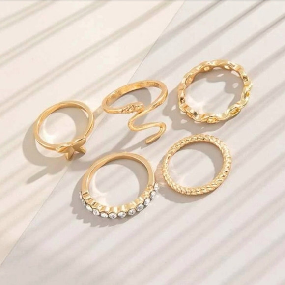 5Pcs midi rings set - Picture 4 of 4